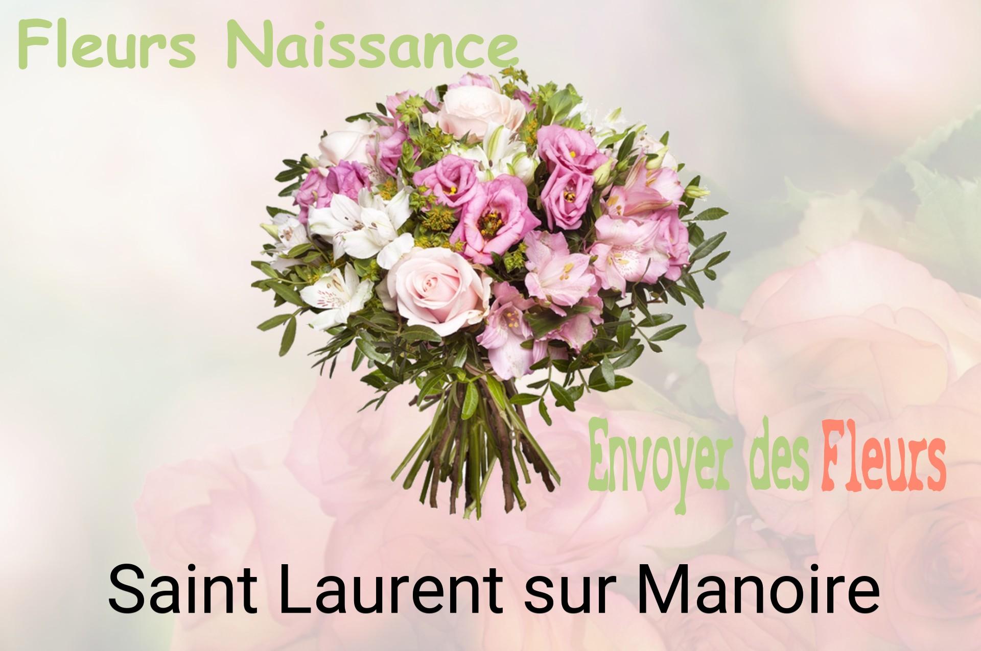 Bouquet de fleurs de naissance livré à Saint-Laurent-sur-Manoire